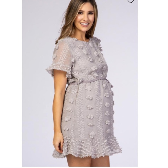 PinkBlush Swiss dot 3D dress nwot - Picture 2 of 3